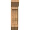 Ekena Millwork Balboa Slat Smooth Bracket w/ Offset Brace, Western Red Cedar, 7 1/2"W x 18"D x 30"H BKT0806X18X30BOA06SWR - alternate 2